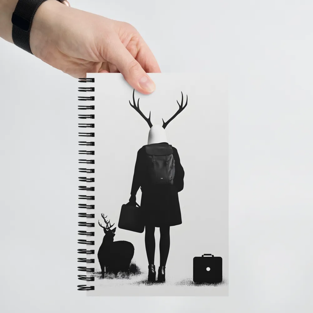 Antlered Traveler's Journey 
 Spiral Notebook | 140 pages