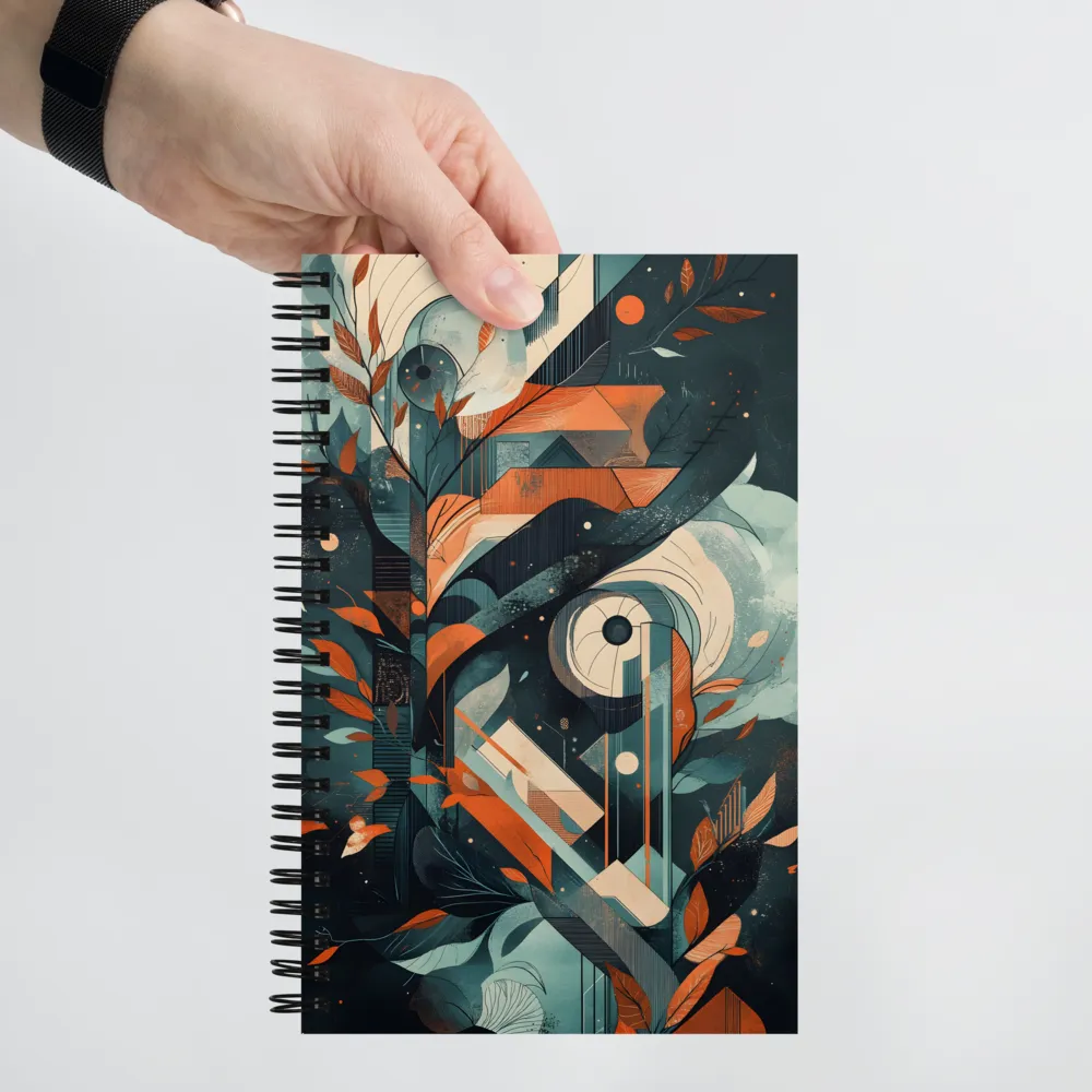Geometric Abstraction with Organic Forms 
 Spiral Notebook | 140 pages
