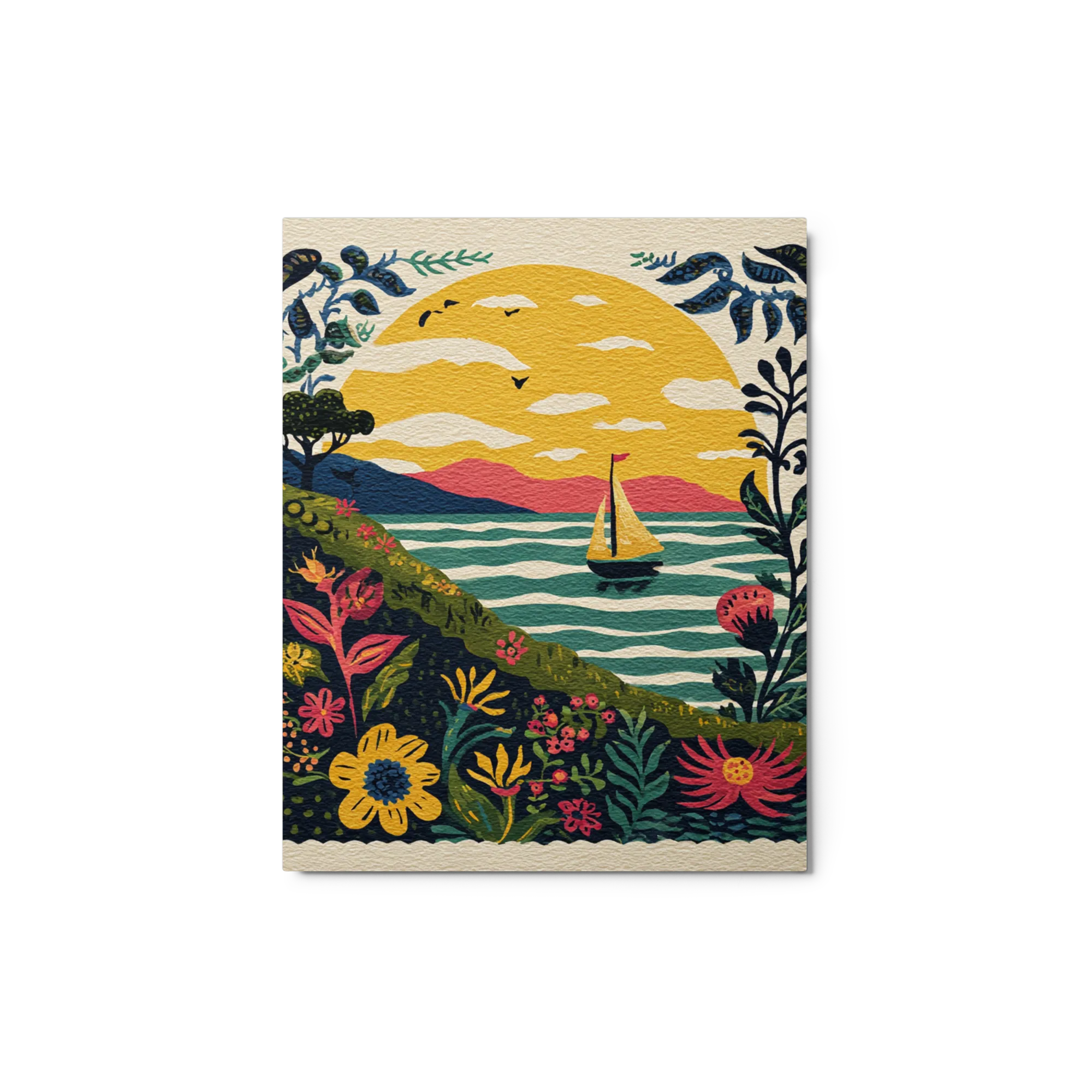 Sunset Sailboat Garden