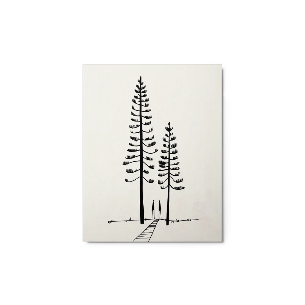 Two Pines and a Path | Art Print