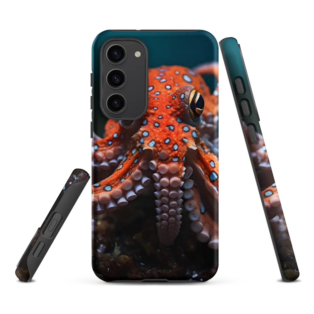 Vibrant Orange Octopus Macro Photography | Phone Case
