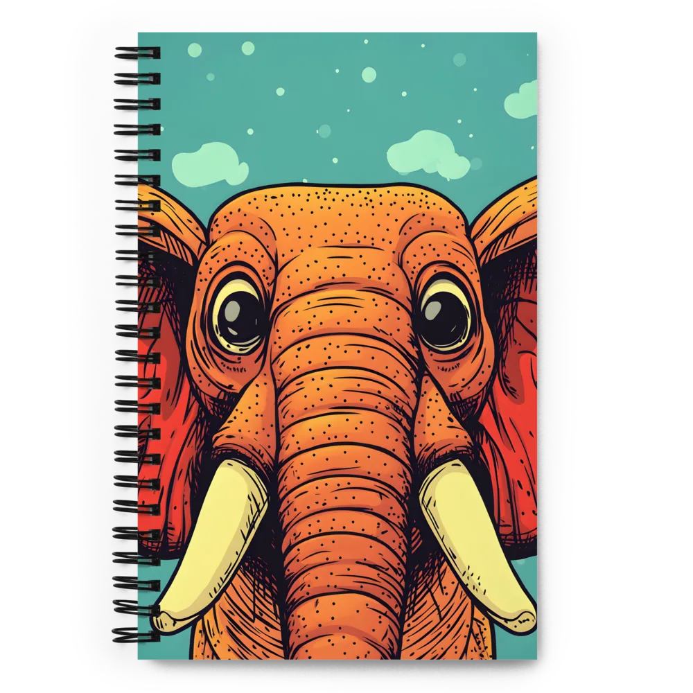 Teal Sky Elephant 
 Spiral Notebook | 140 pages