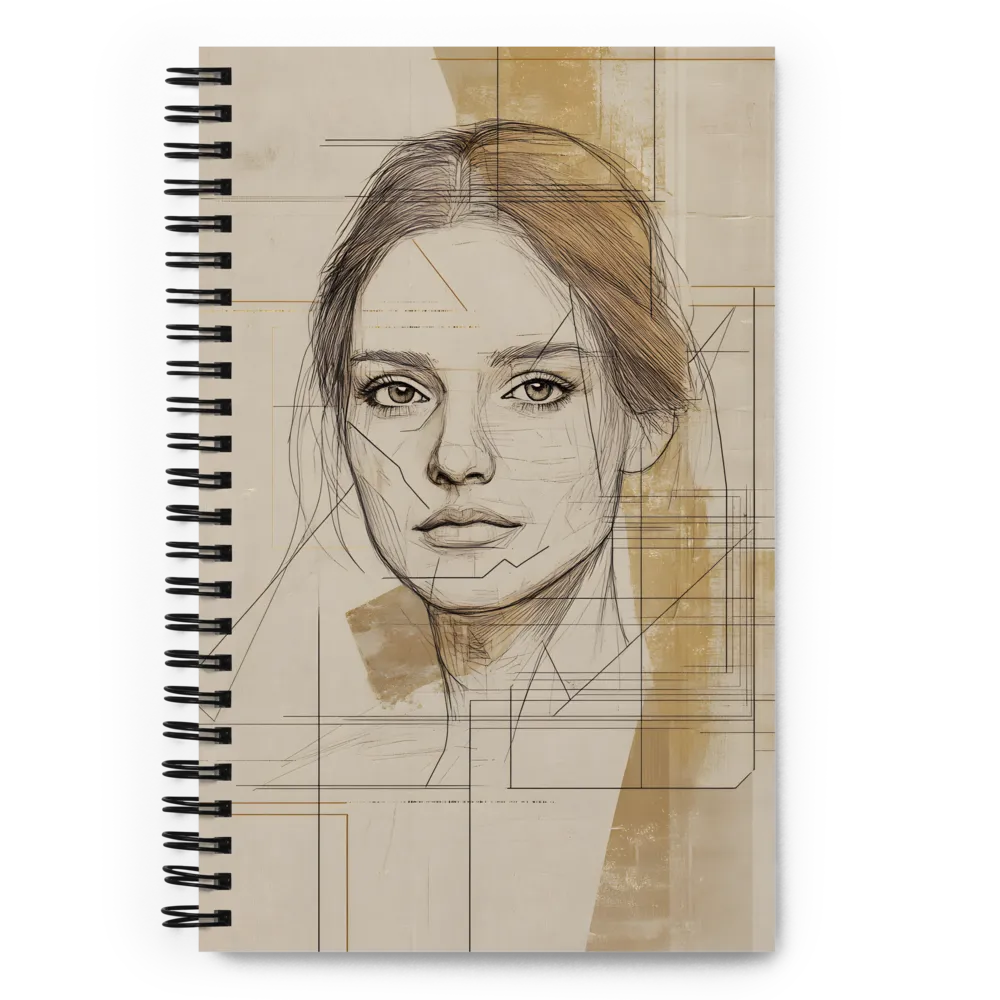 Geometric Portrait Study 
 Spiral Notebook | 140 pages