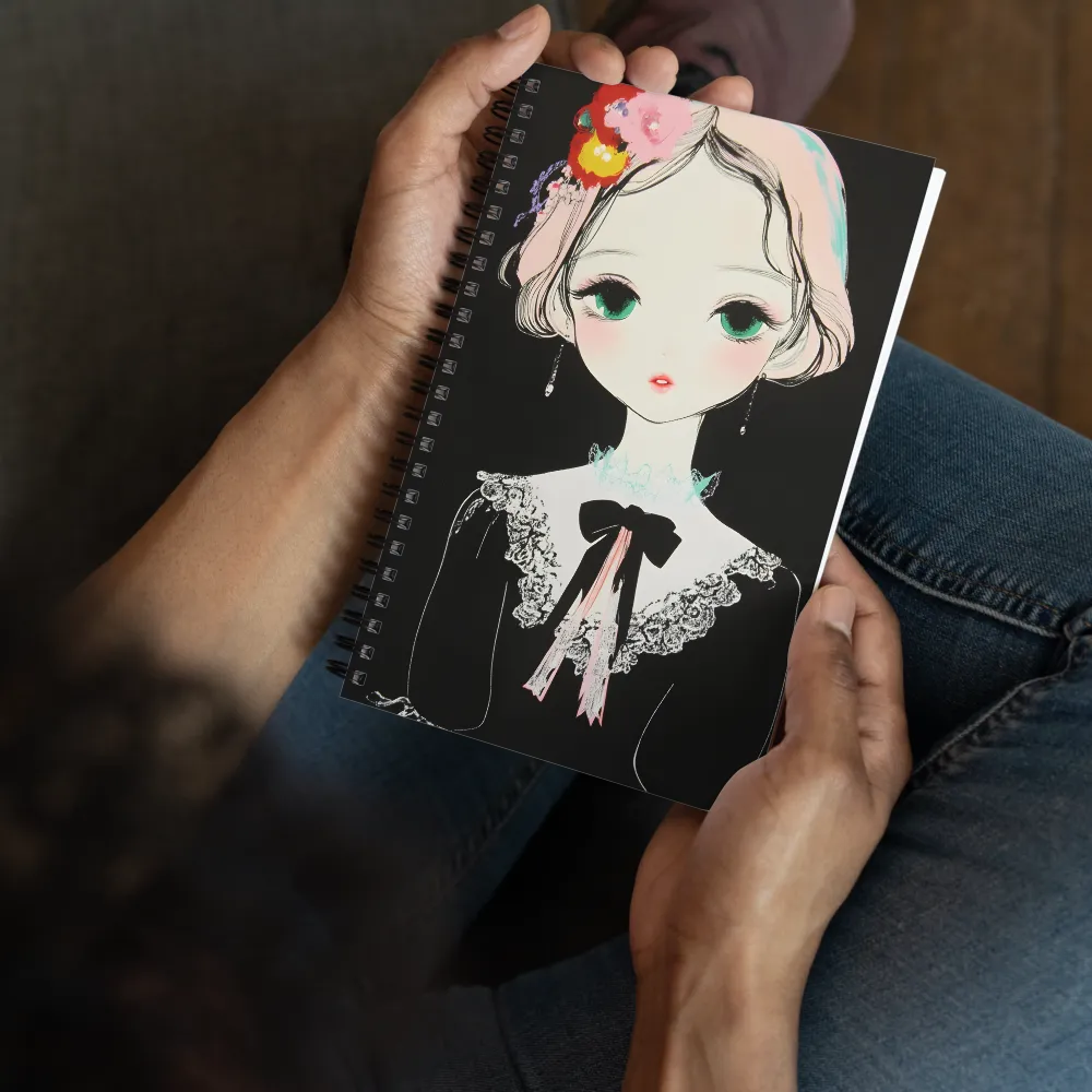 Enigmatic Floral Muse 
 Spiral Notebook | 140 pages