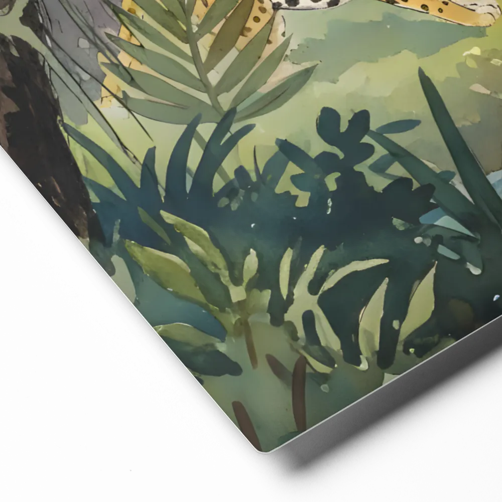 Rainforest Oasis 
 Poster with Red oak Frame | 12″x 18″