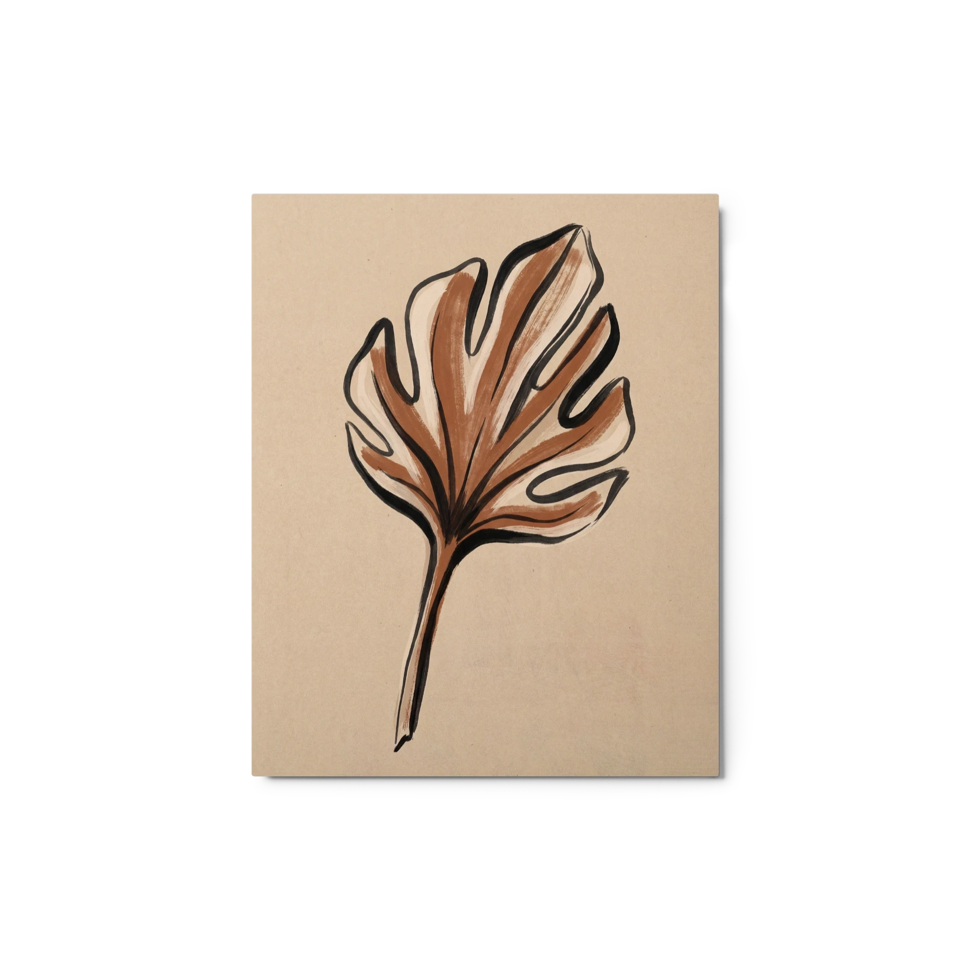 Abstract Monstera Leaf