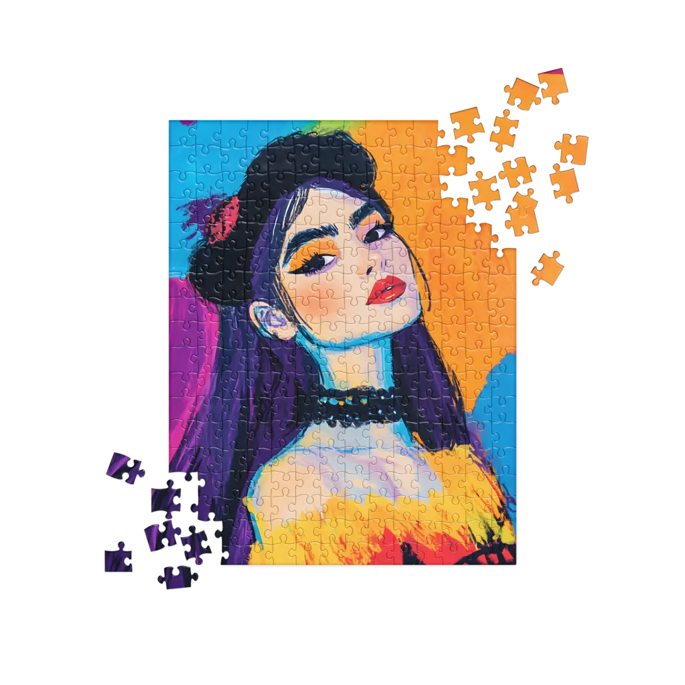 Vibrant Pop Portrait 
 Jigsaw Puzzle