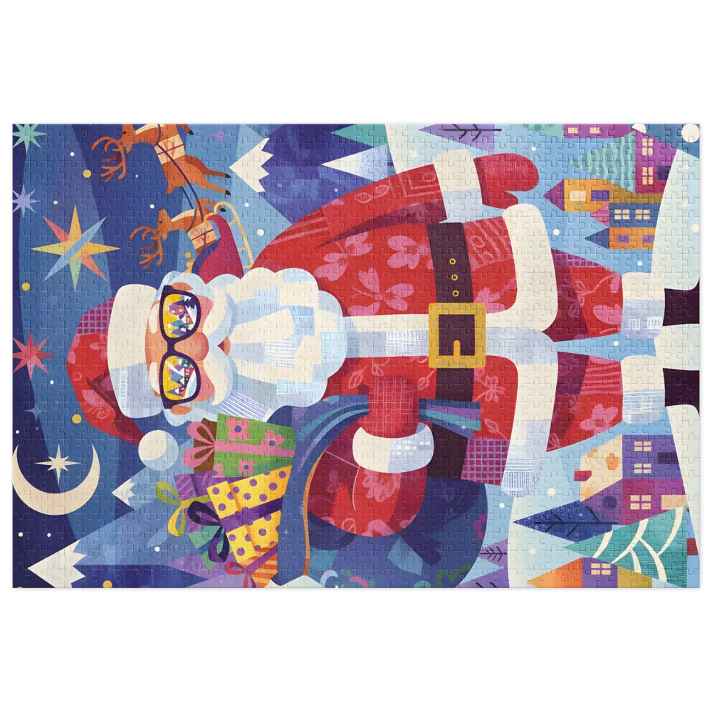 Santa with Sunglasses | Jigsaw Puzzles