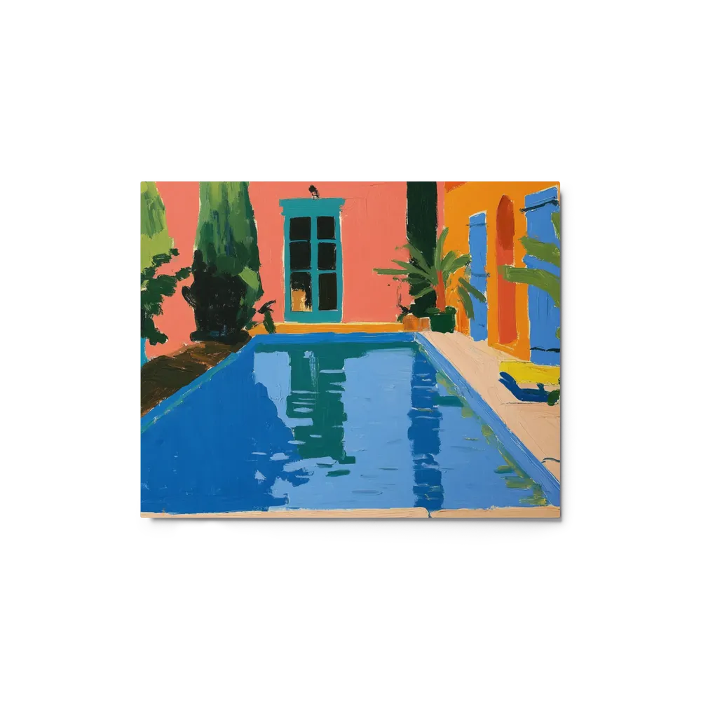 Courtyard Pool Oasis | Art Print