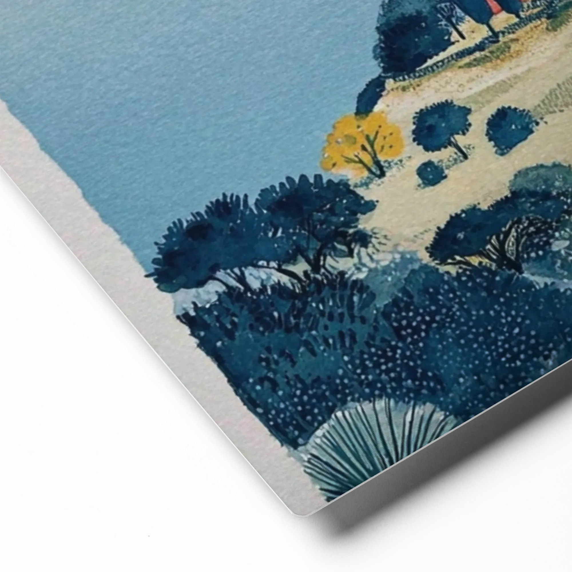 Serene Riviera Coast 
 Metal Print | 12″x 12″
