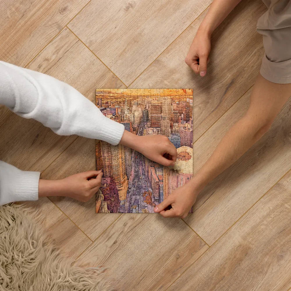 Urban Mosaic Panorama 
 Jigsaw Puzzle