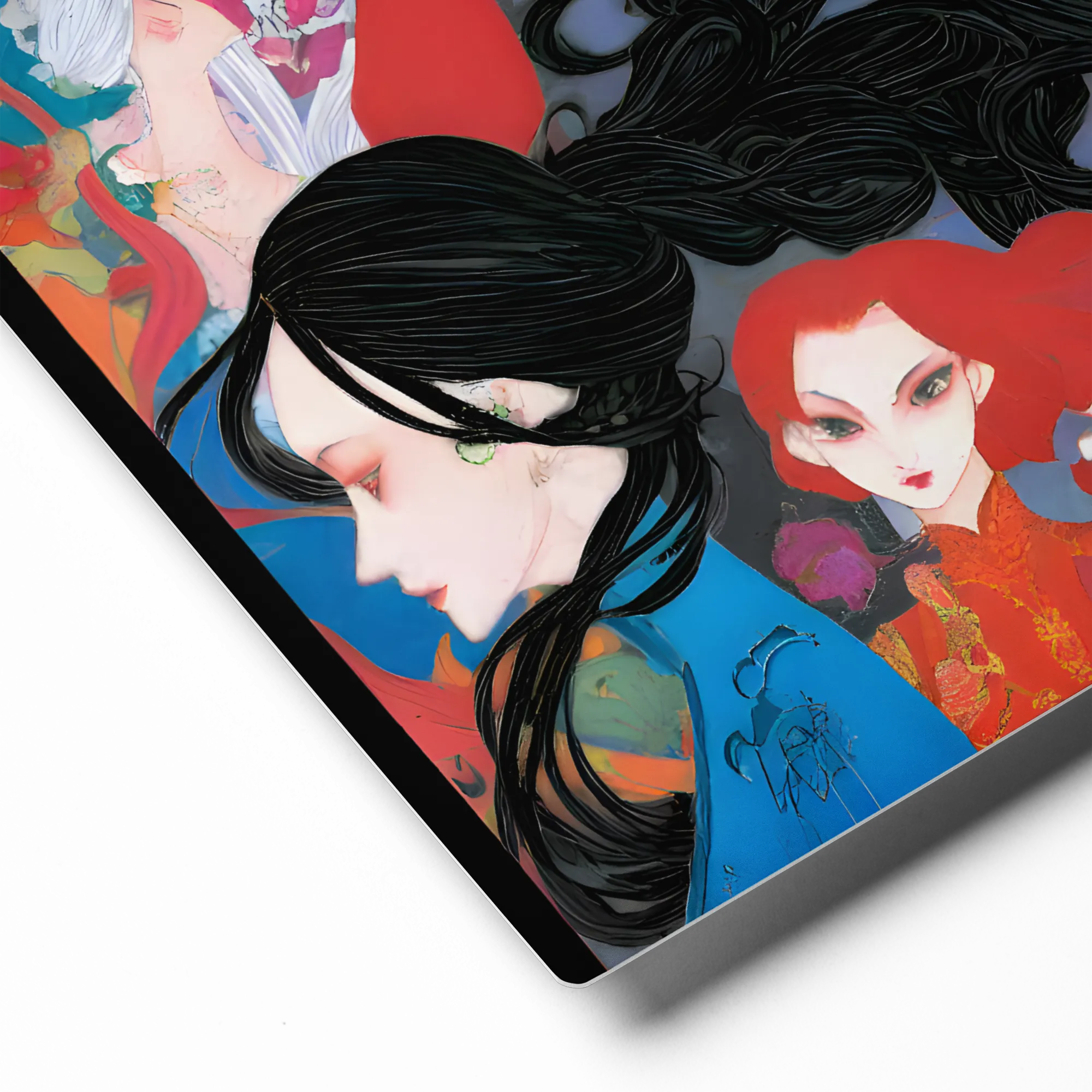 Neo-Ukiyo-e Serenity 
 Canvas with Black Frame