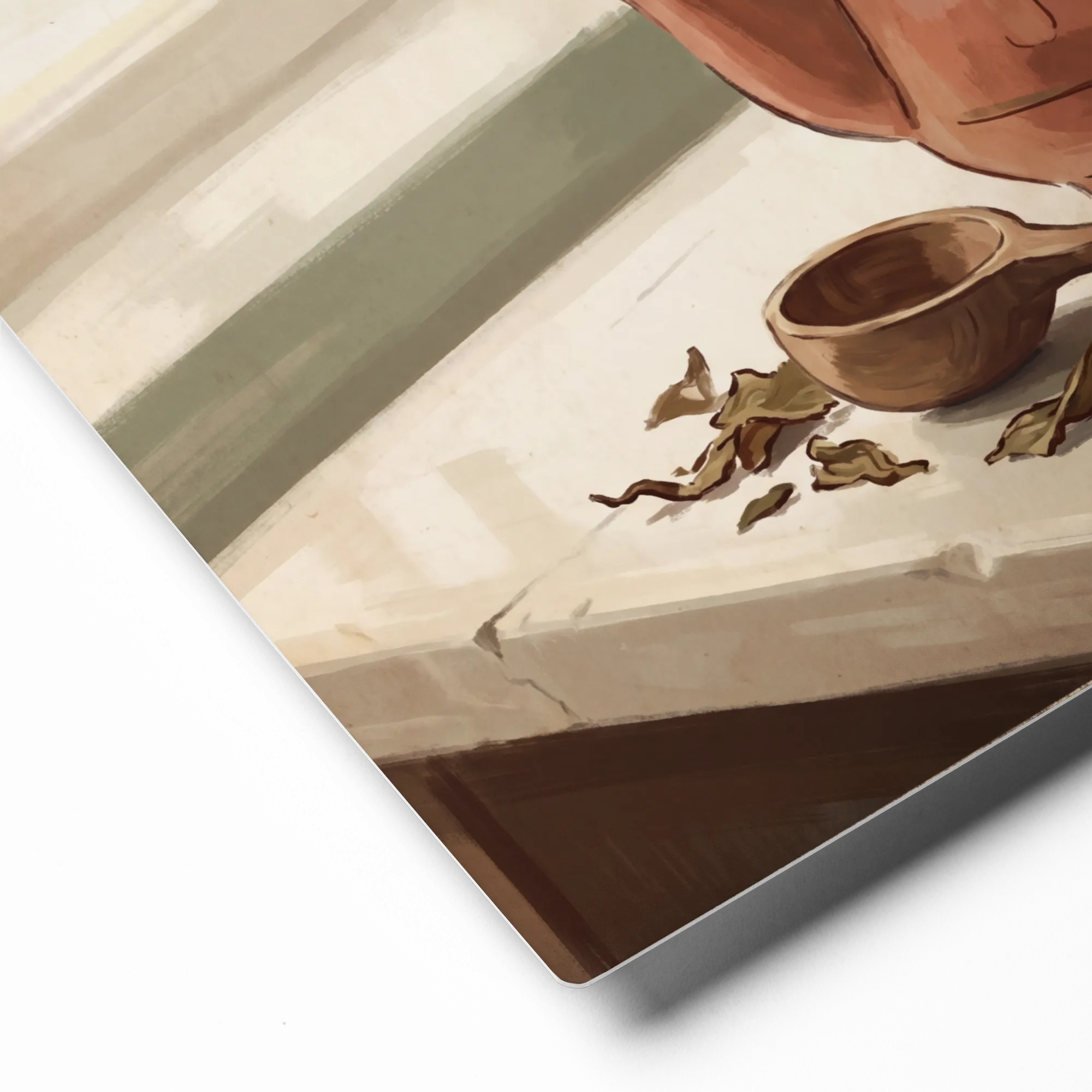 Warm Brew Still Life 
 Canvas with Black Frame