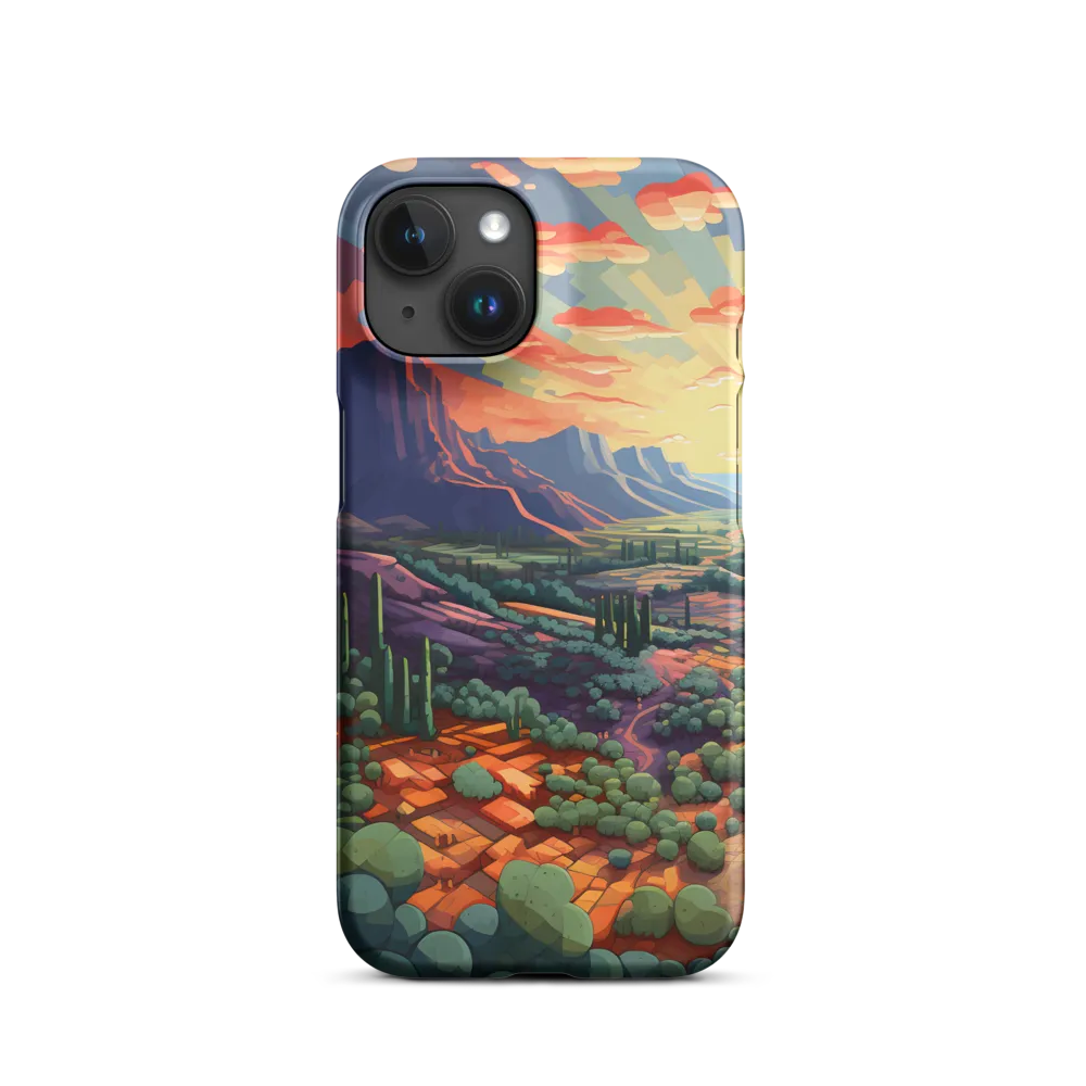 Desert Landscape at Sunset | Phone Case