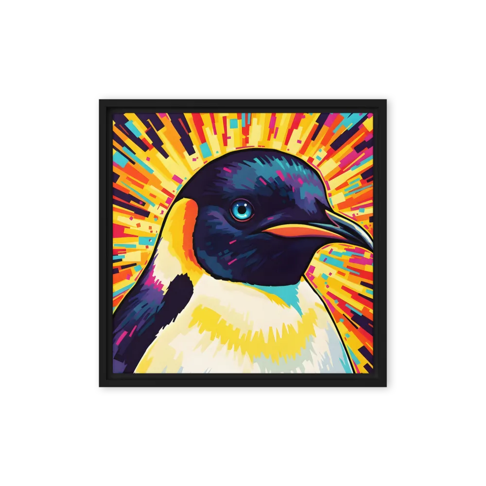 Prismatic Penguin 
 Canvas | 10″x 10″