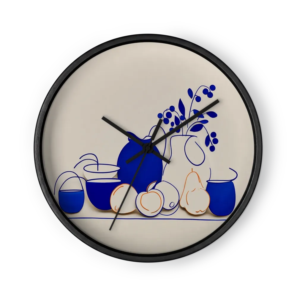 Cobalt Still Life | Wall Clock