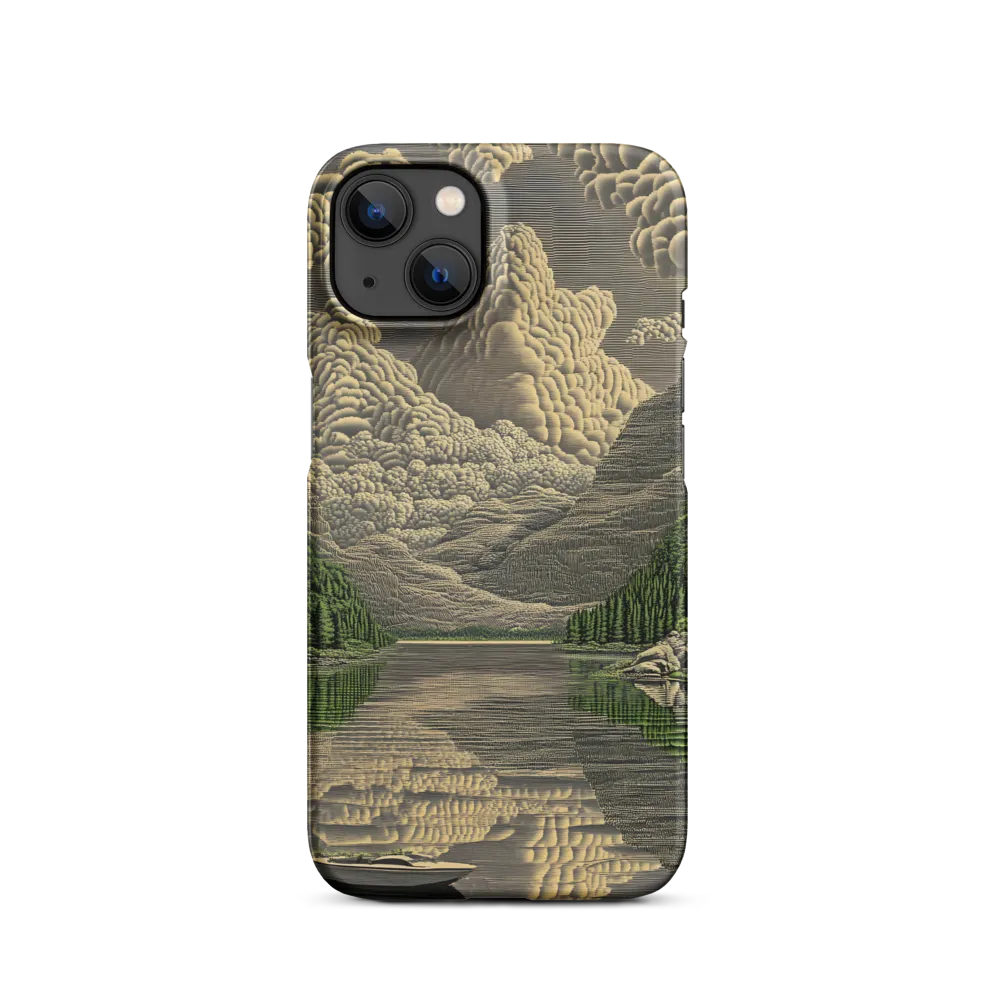 Serene Landscape with Lake and Mountains | Phone Case