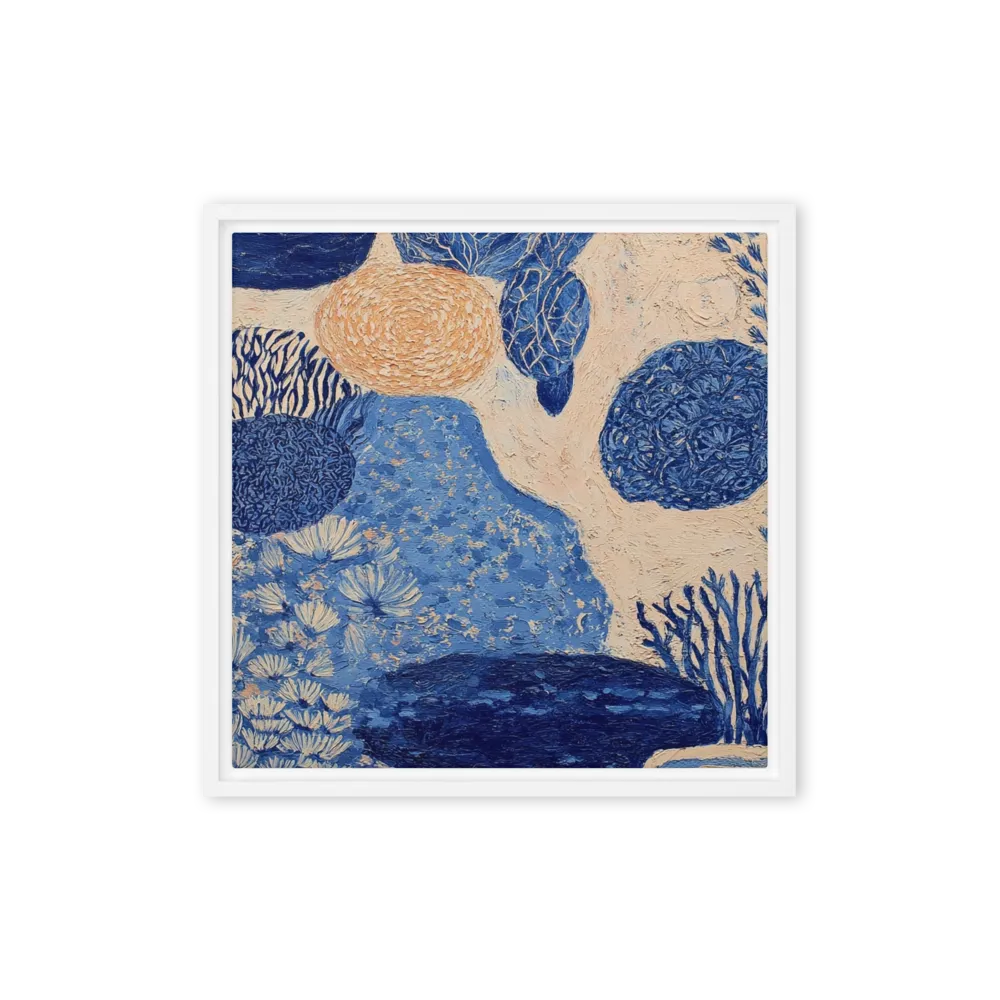 Cerulean Organic Forms | Art Print