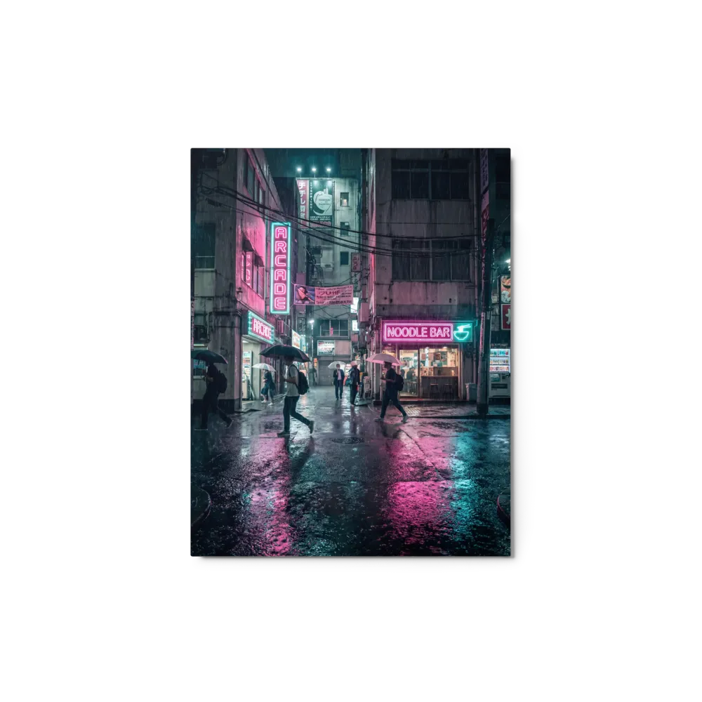 Neon Rain Reflections
