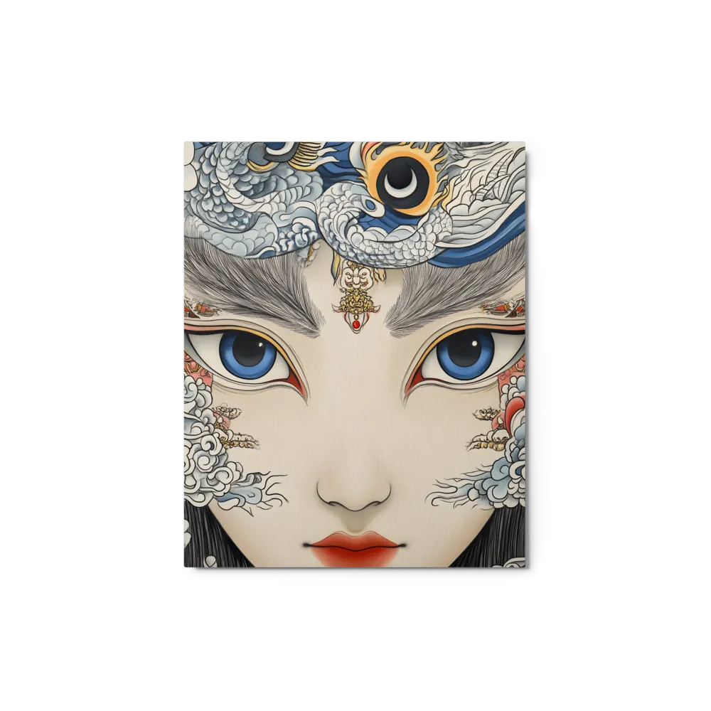 Azure Dragon Deity Portrait | Art Print