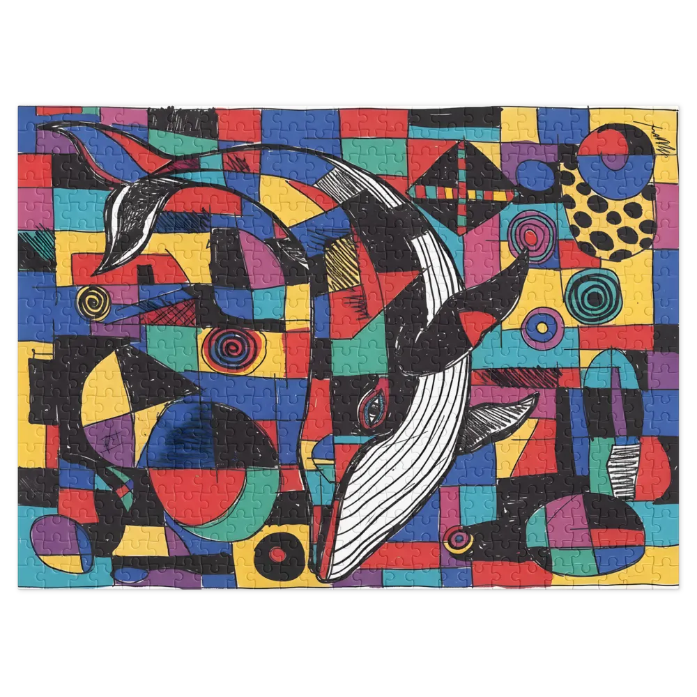 Patchwork Whale | Jigsaw Puzzles