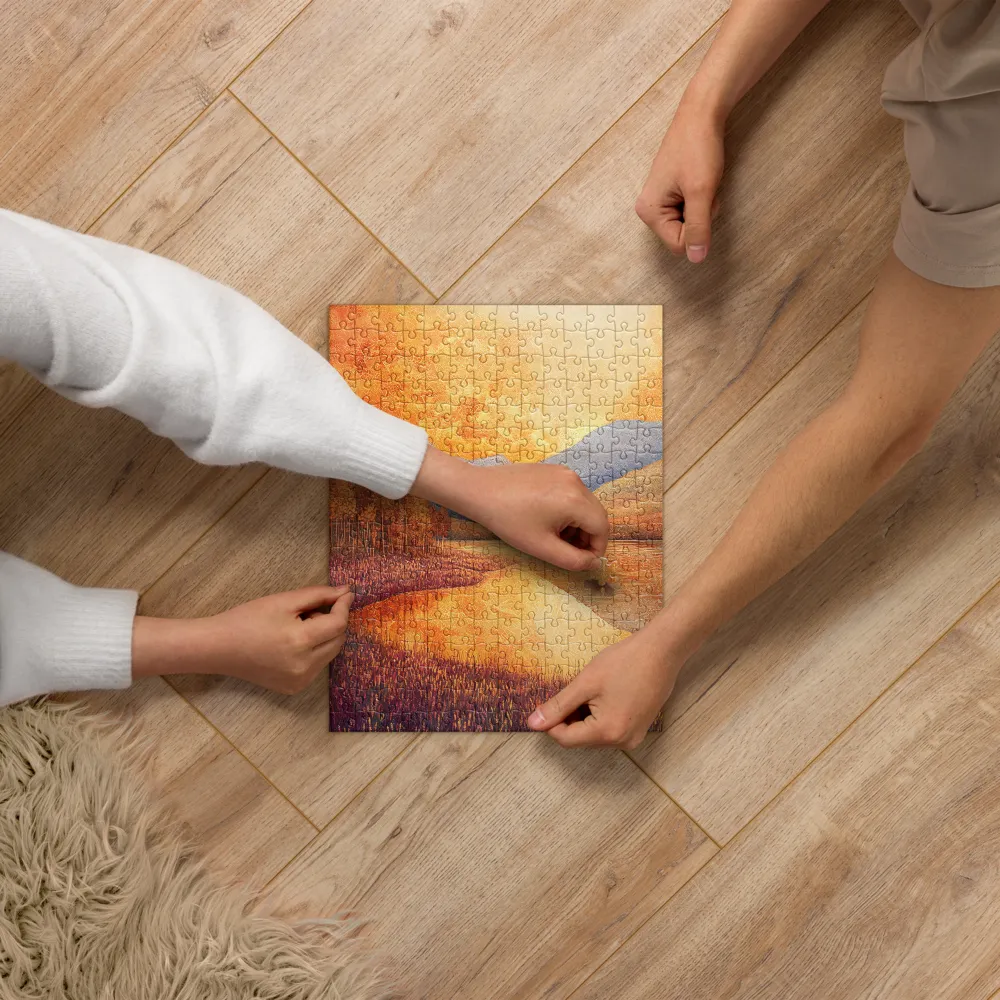Golden Hour Peaks 
 Jigsaw Puzzle