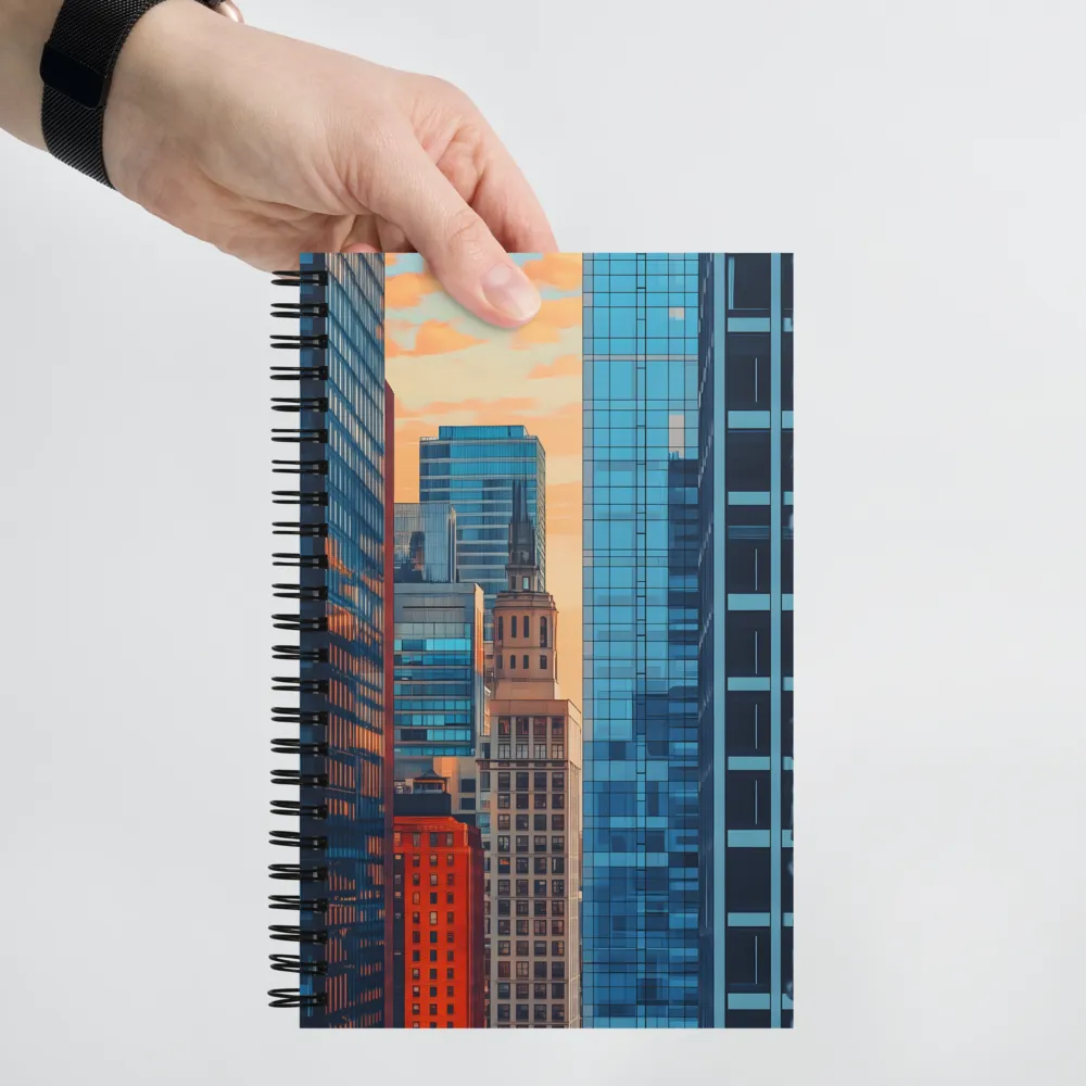 Urban Glow at Dusk 
 Spiral Notebook | 140 pages