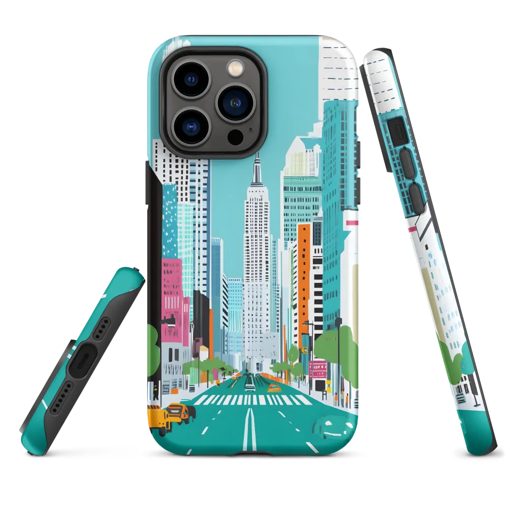 Vibrant Cityscape Illustration | Phone Case