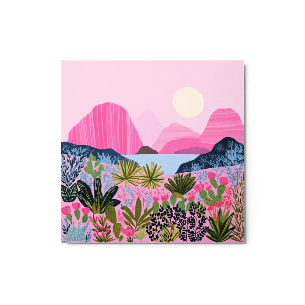 Pink Cactus Valley | Art Print