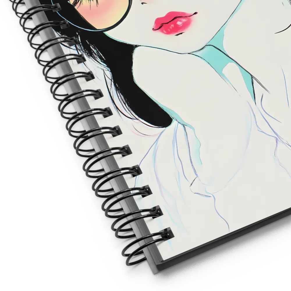 Vibrant Anime Portrait 
 Spiral Notebook | 140 pages