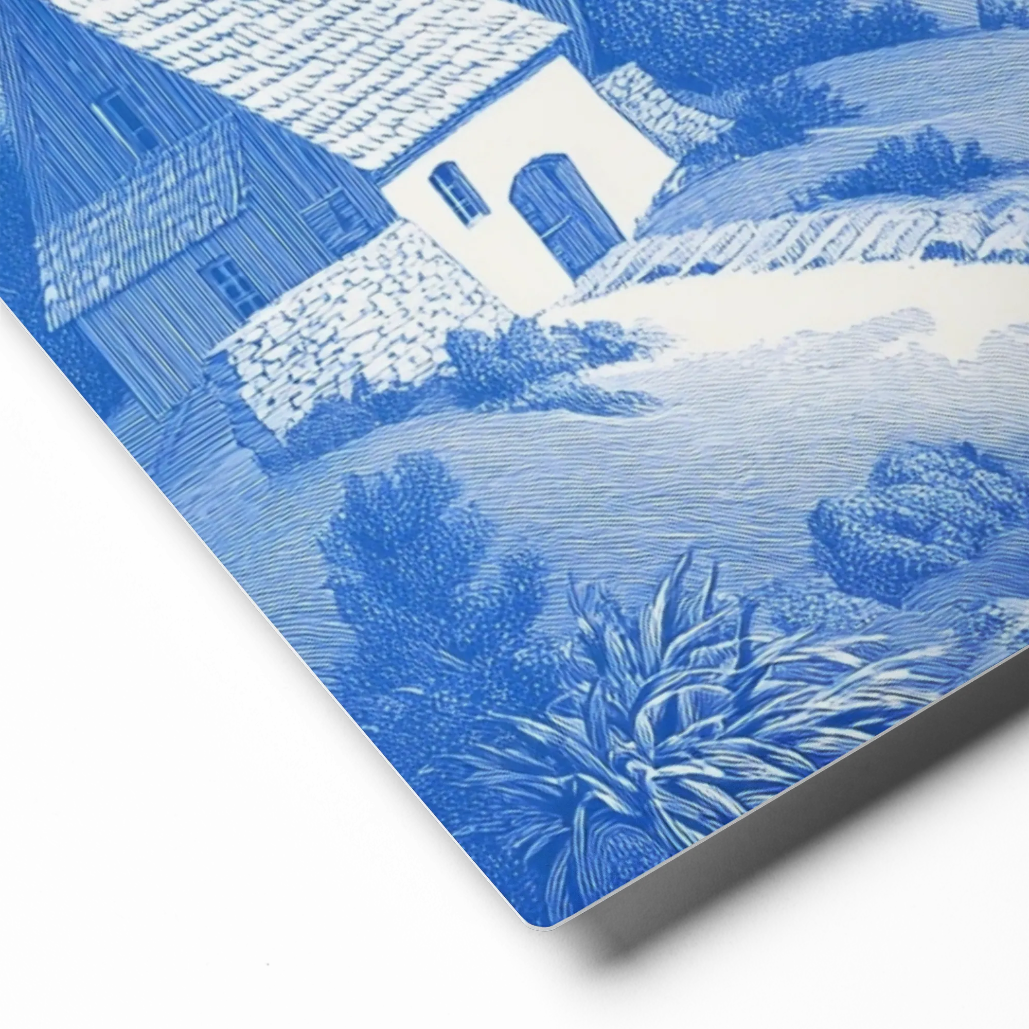 Blue Country Cottage | Art Print