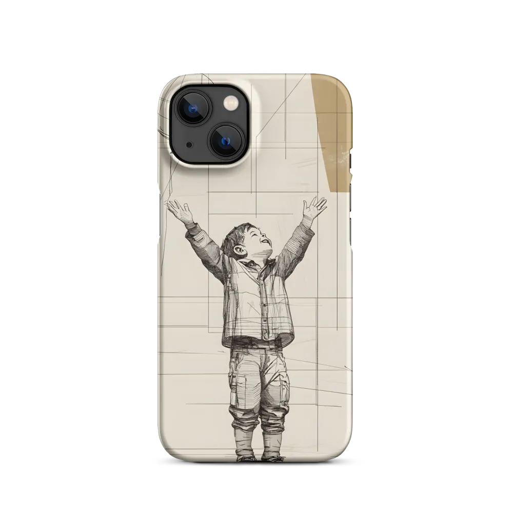 Joyful Child with Balloon | Phone Case