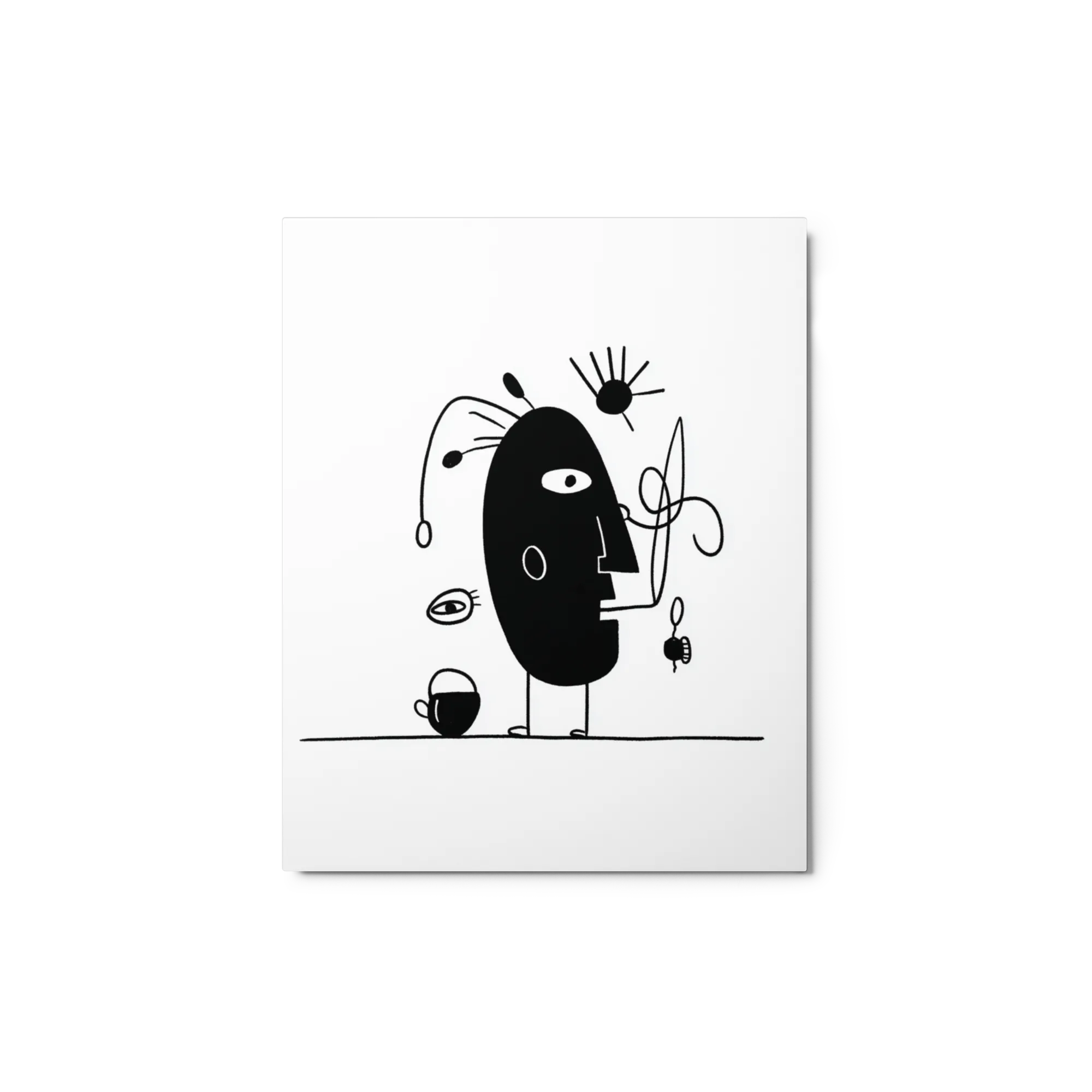 Minimalist Surreal Face