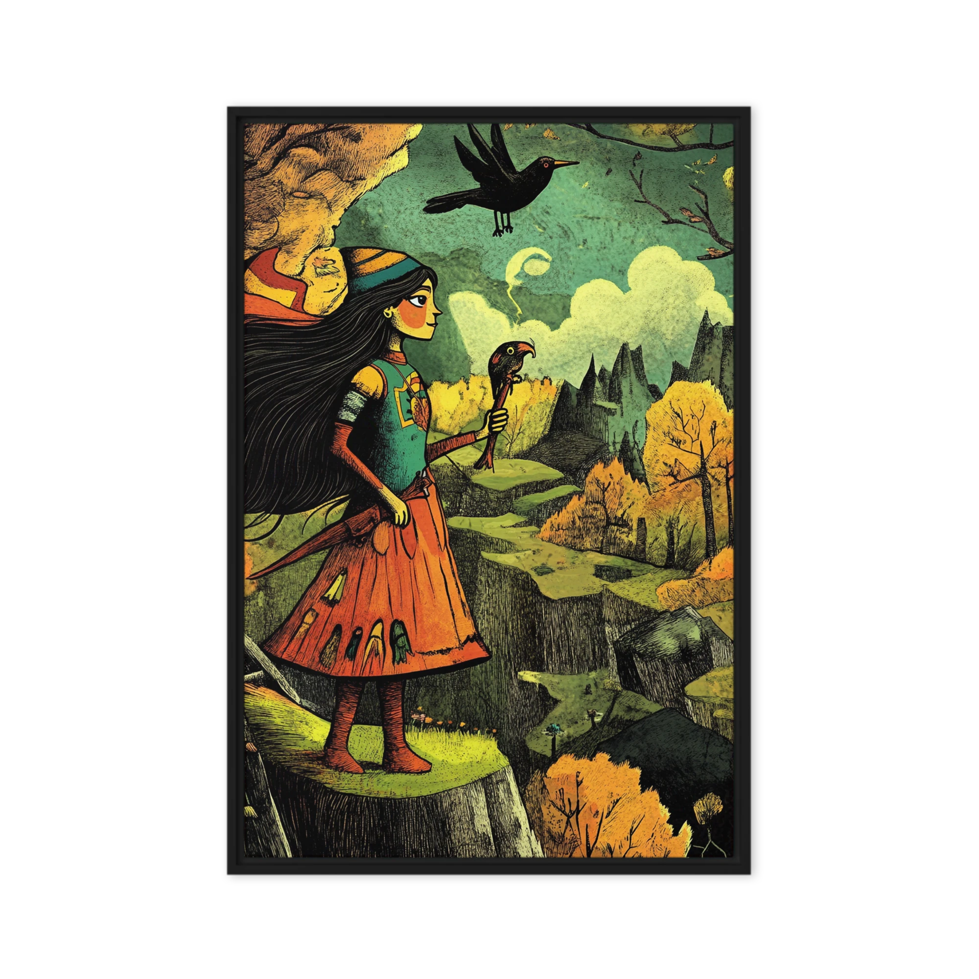 Cliffside Wanderer | Art Print