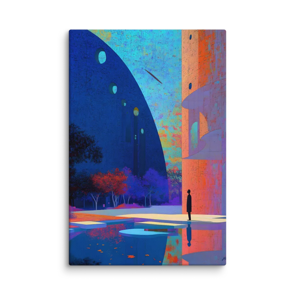 Reflection in a Future City 
 Canvas | 12″x 18″
