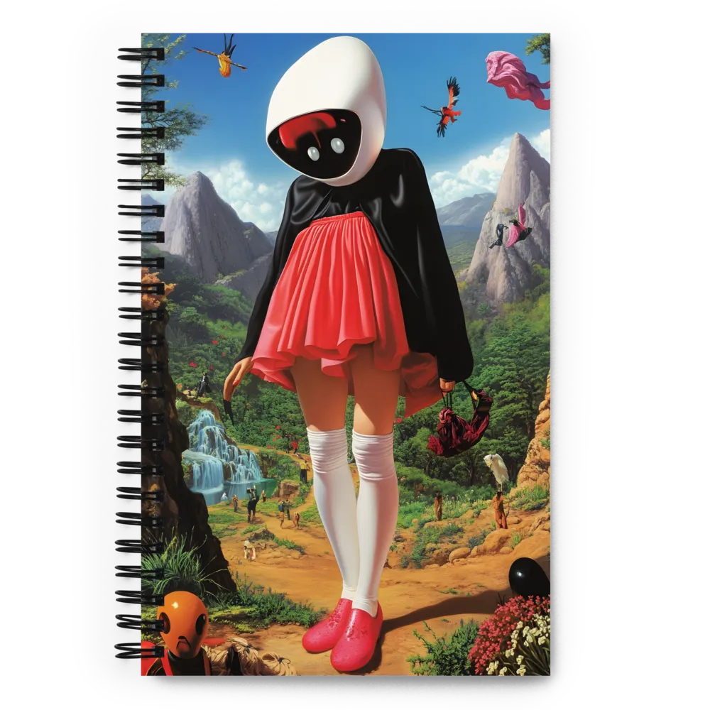 The Helmeted Wanderer 
 Spiral Notebook | 140 pages