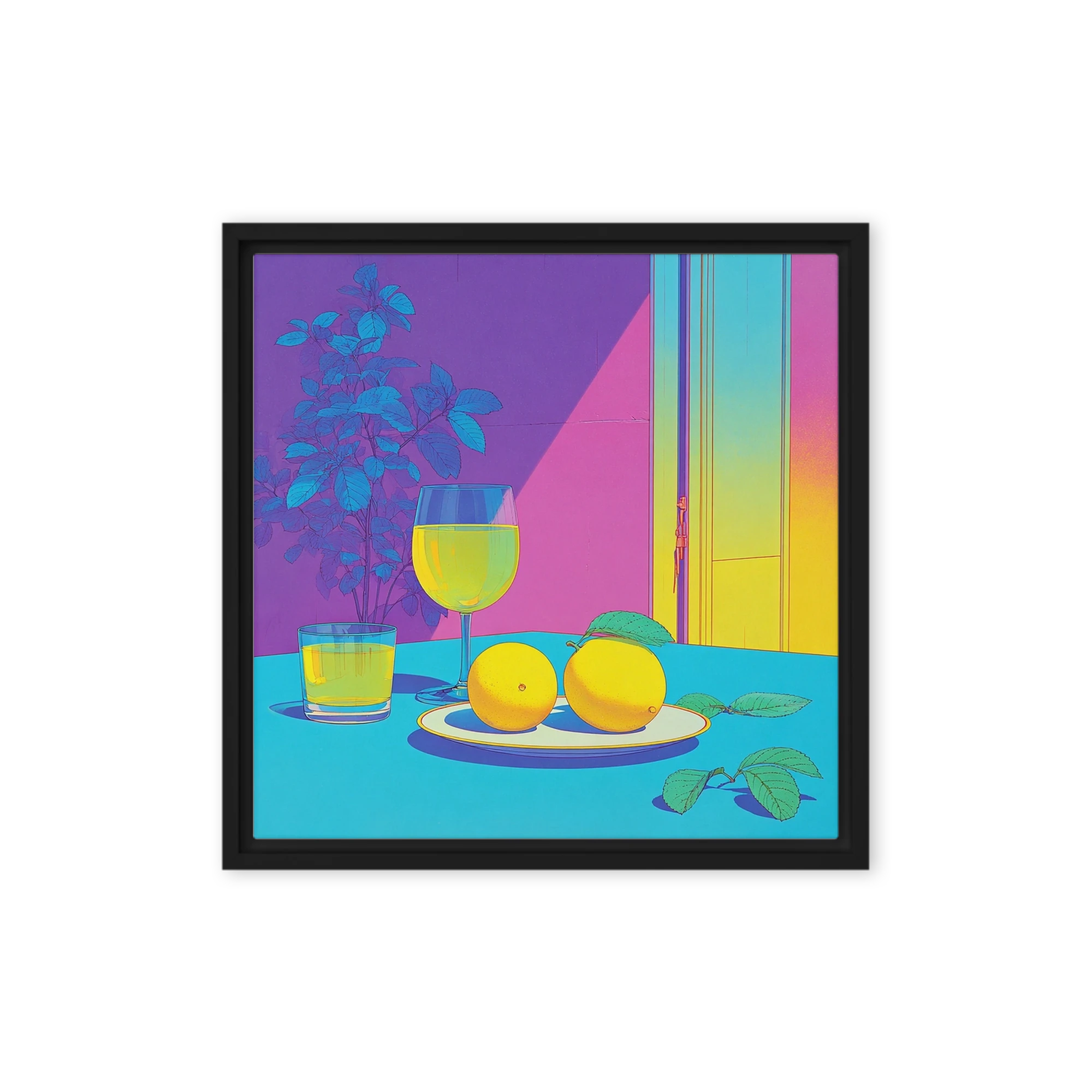 Lemon and Wine Still Life
