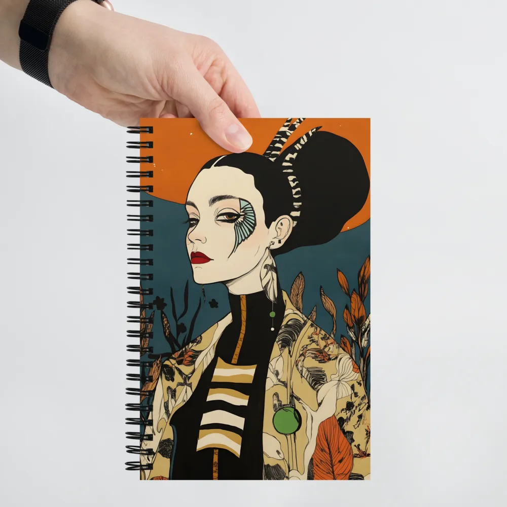 Art Nouveau Woman 
 Spiral Notebook | 140 pages