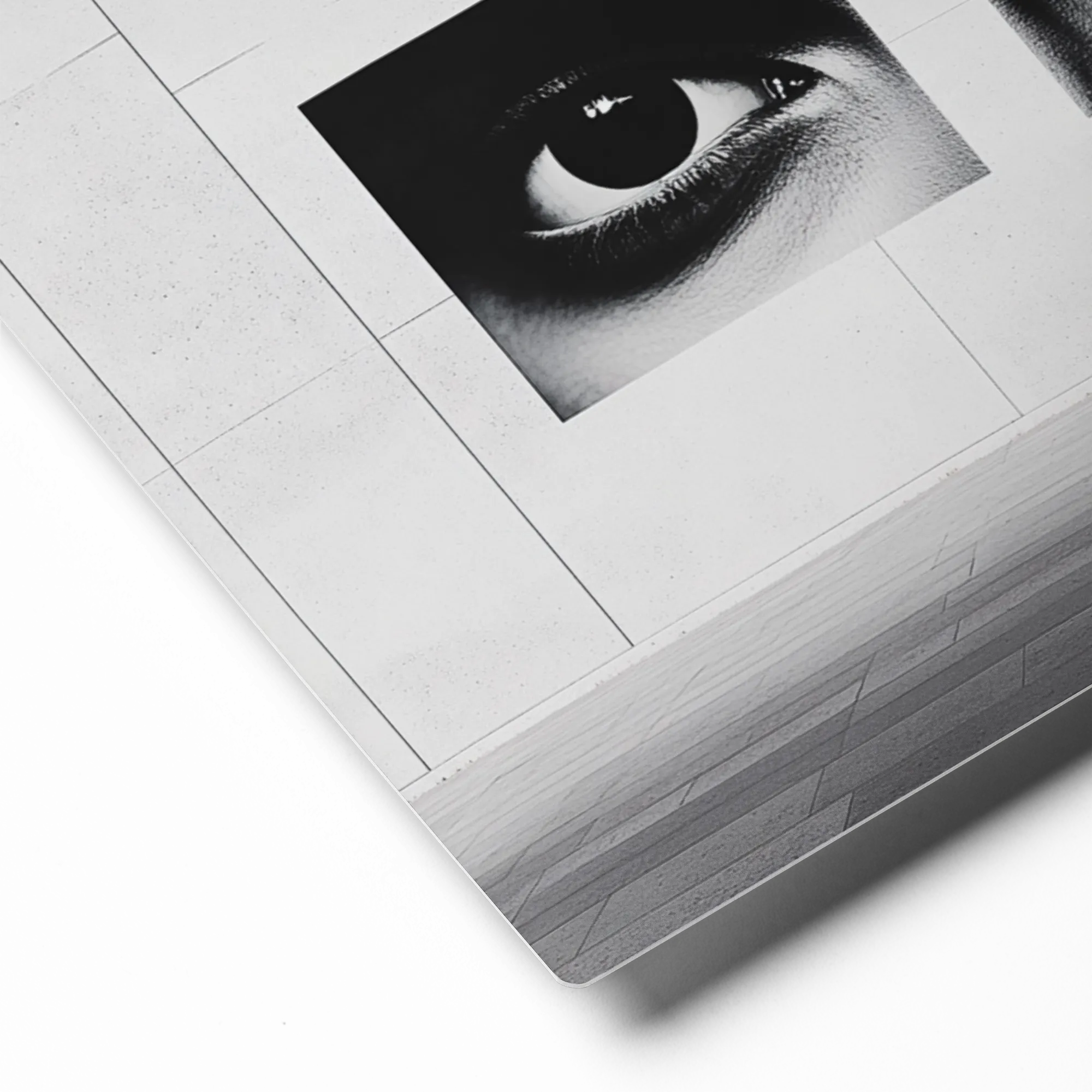 The Gaze Diptych 
 Poster with Red oak Frame | 18″x 24″