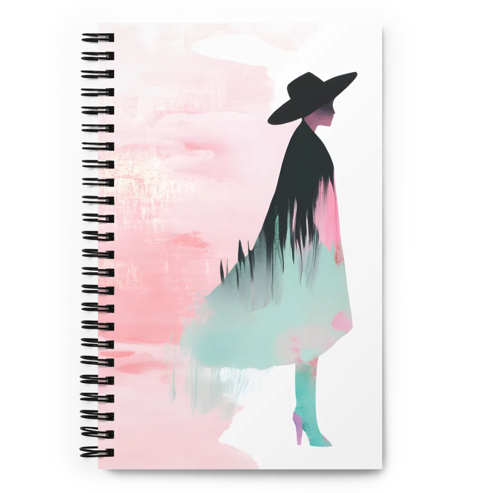 Ethereal Fashion Silhouette 
 Spiral Notebook | 140 pages