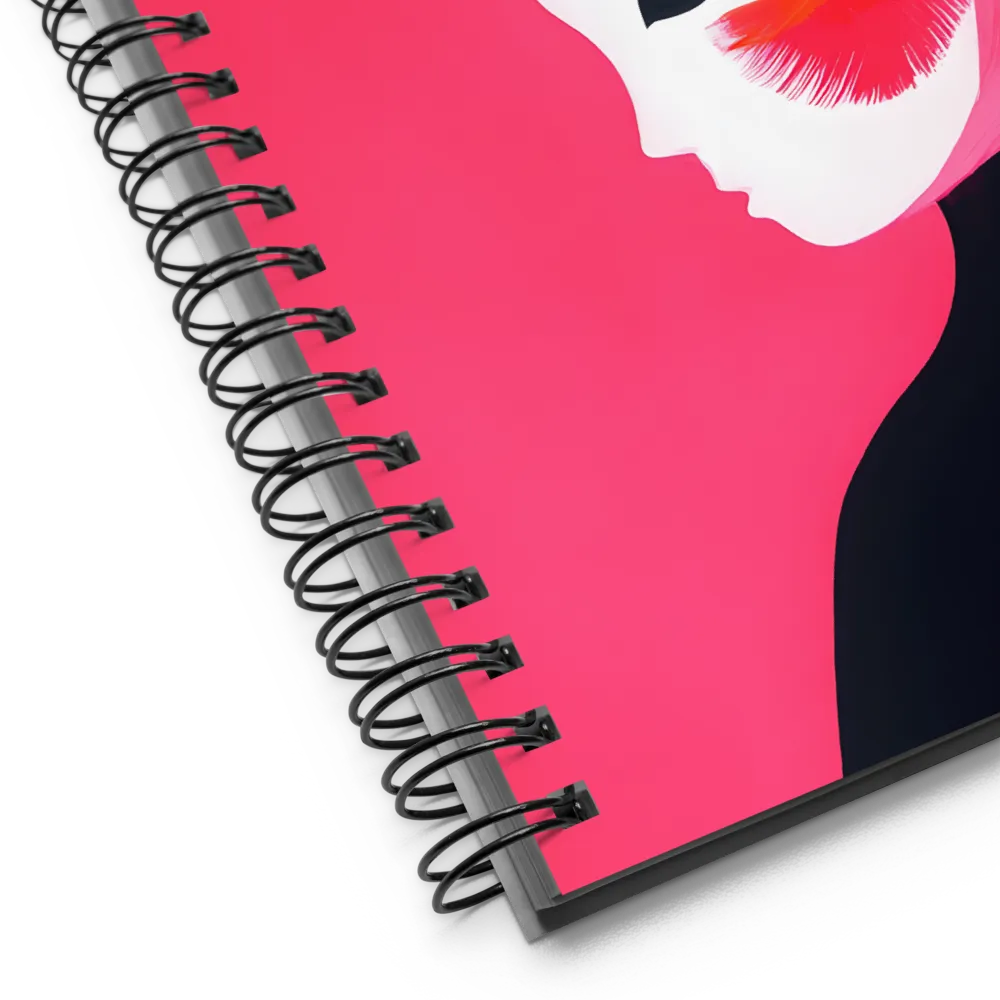 Vibrant Brushstroke Portrait 
 Spiral Notebook | 140 pages