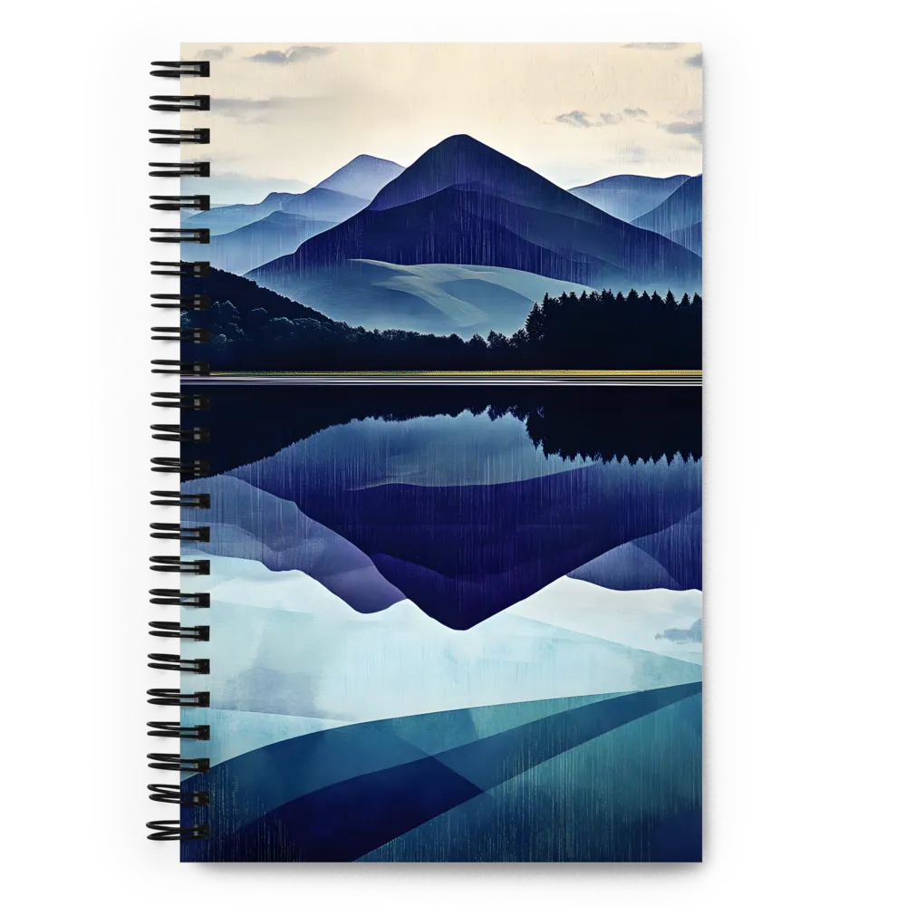Serene Mountain Reflection 
 Spiral Notebook | 140 pages