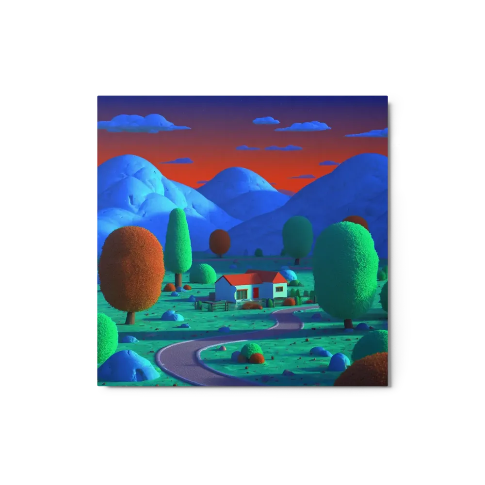 Sunset Over the Blue Hills | Art Print