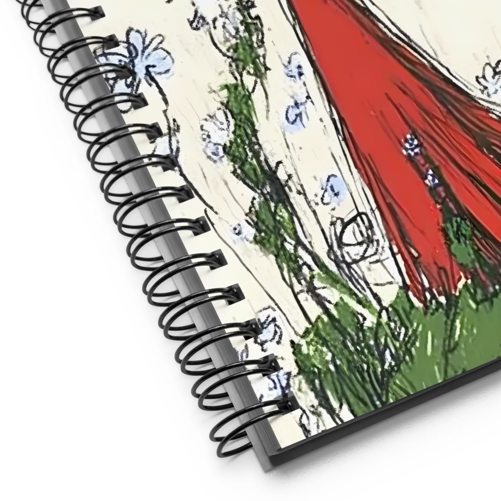 Whimsical Flower Maiden 
 Spiral Notebook | 140 pages