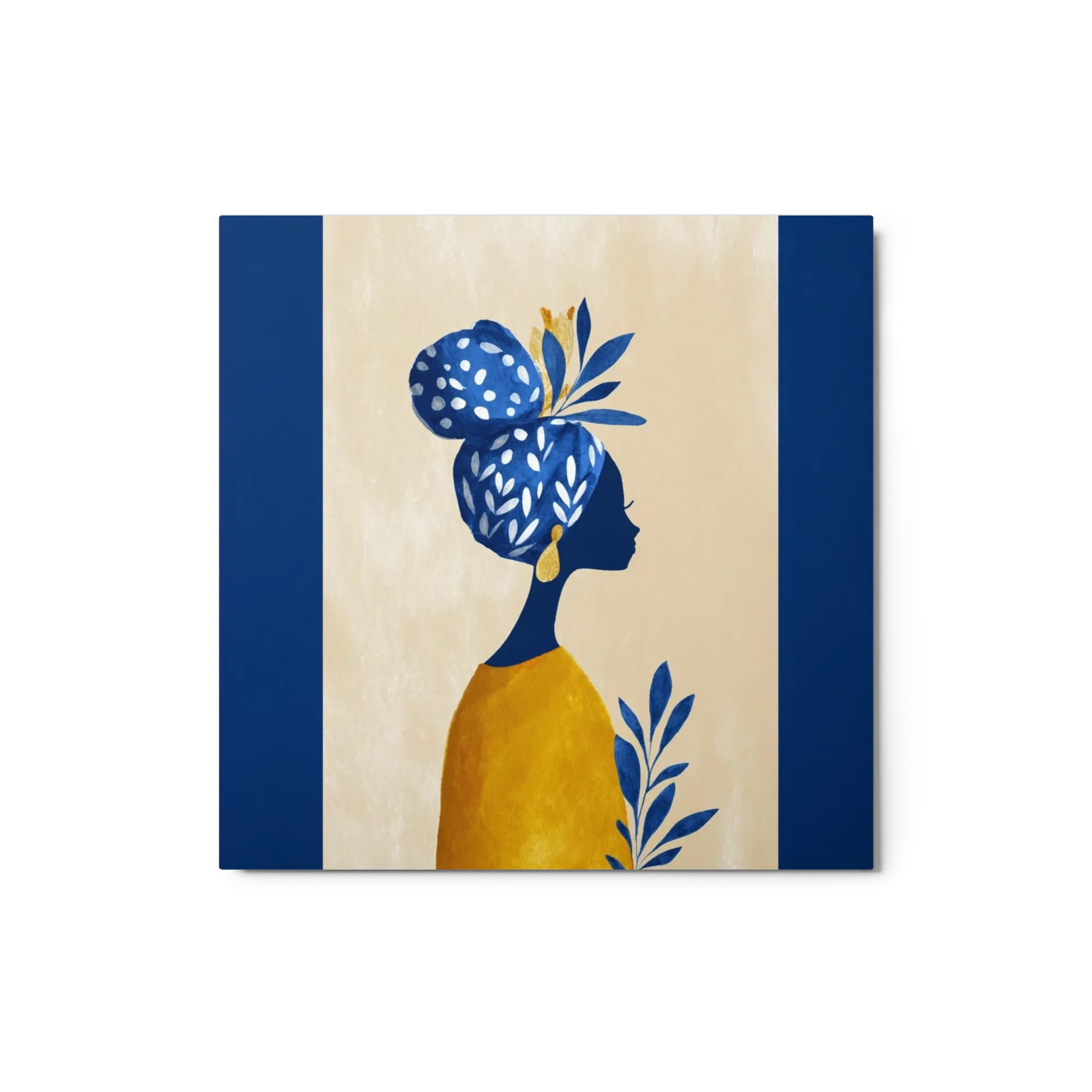 Cobalt Profile and Botanical Leaves