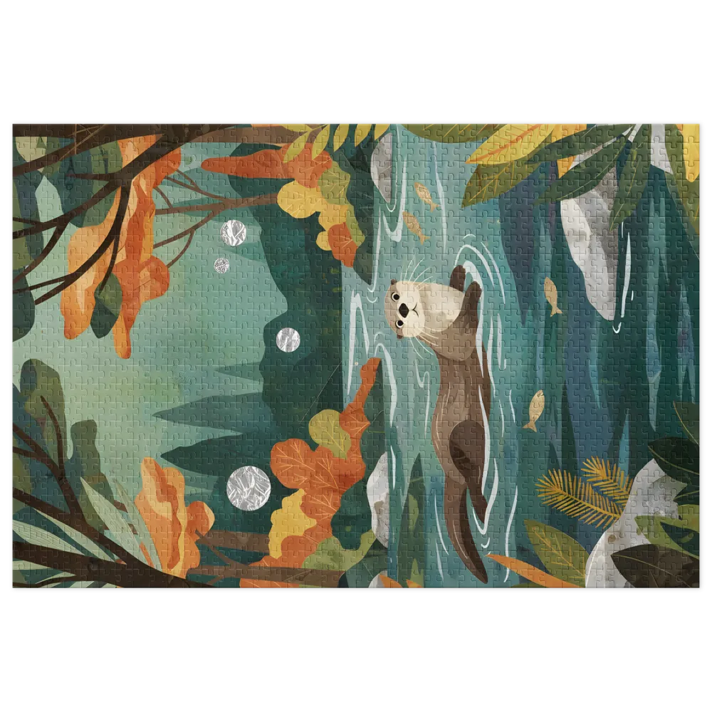 Autumn River Otter | Jigsaw Puzzles