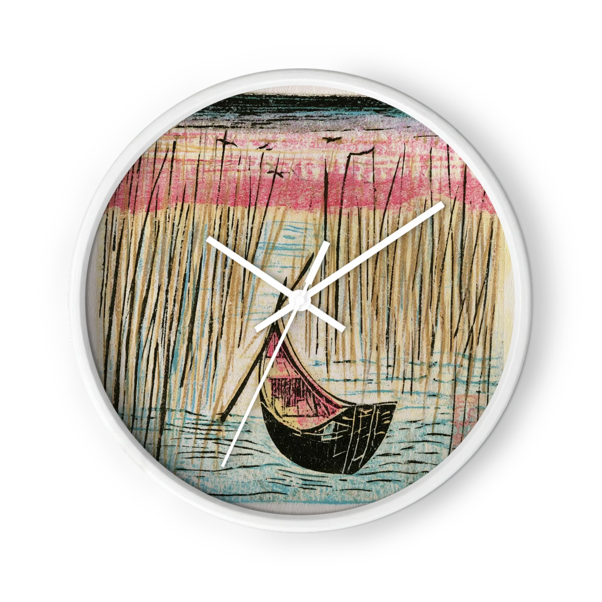 Tranquil Reeds and Boat