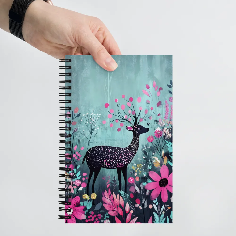 Whimsical Forest Stag 
 Spiral Notebook | 140 pages