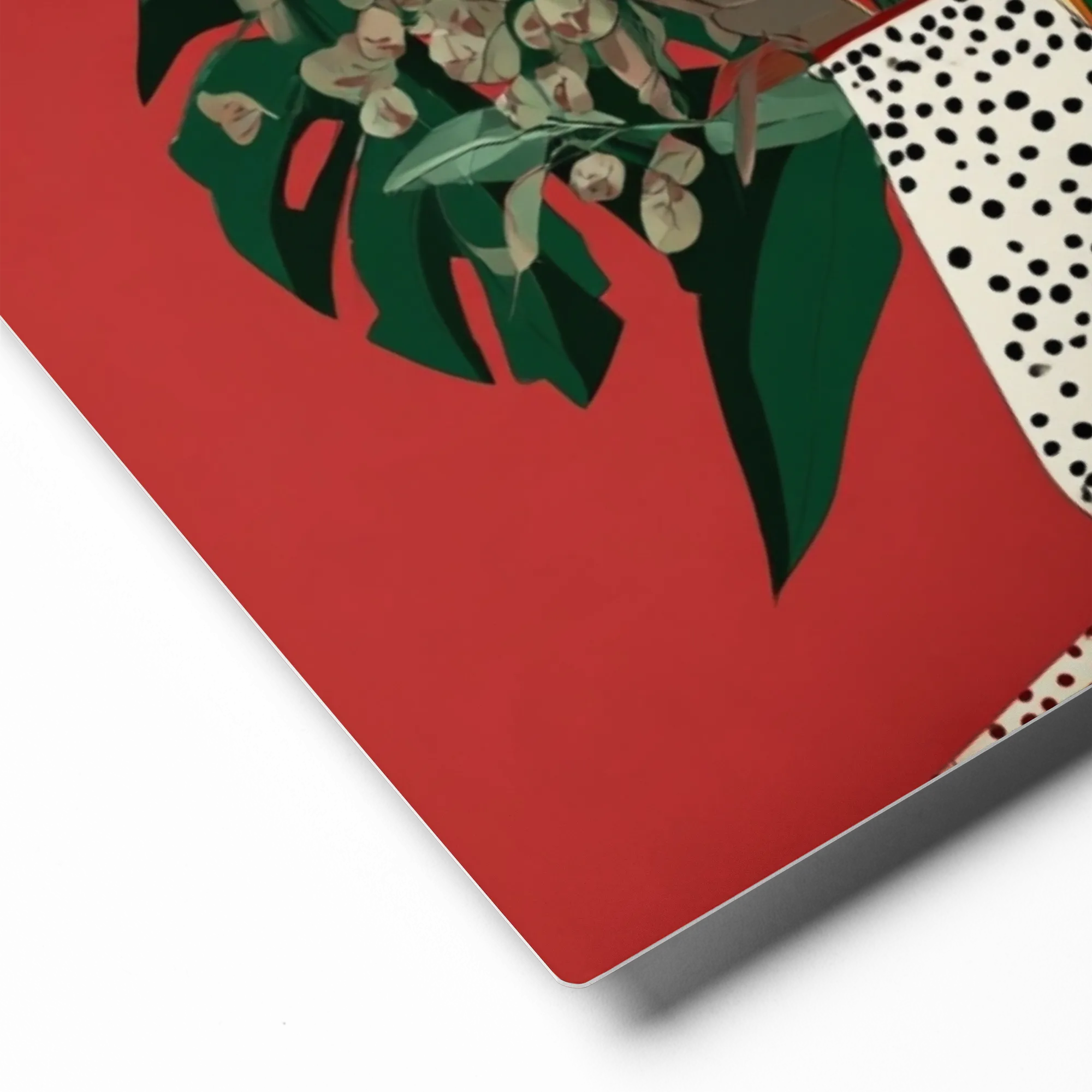 Red Room Botanical Still Life | Art Print