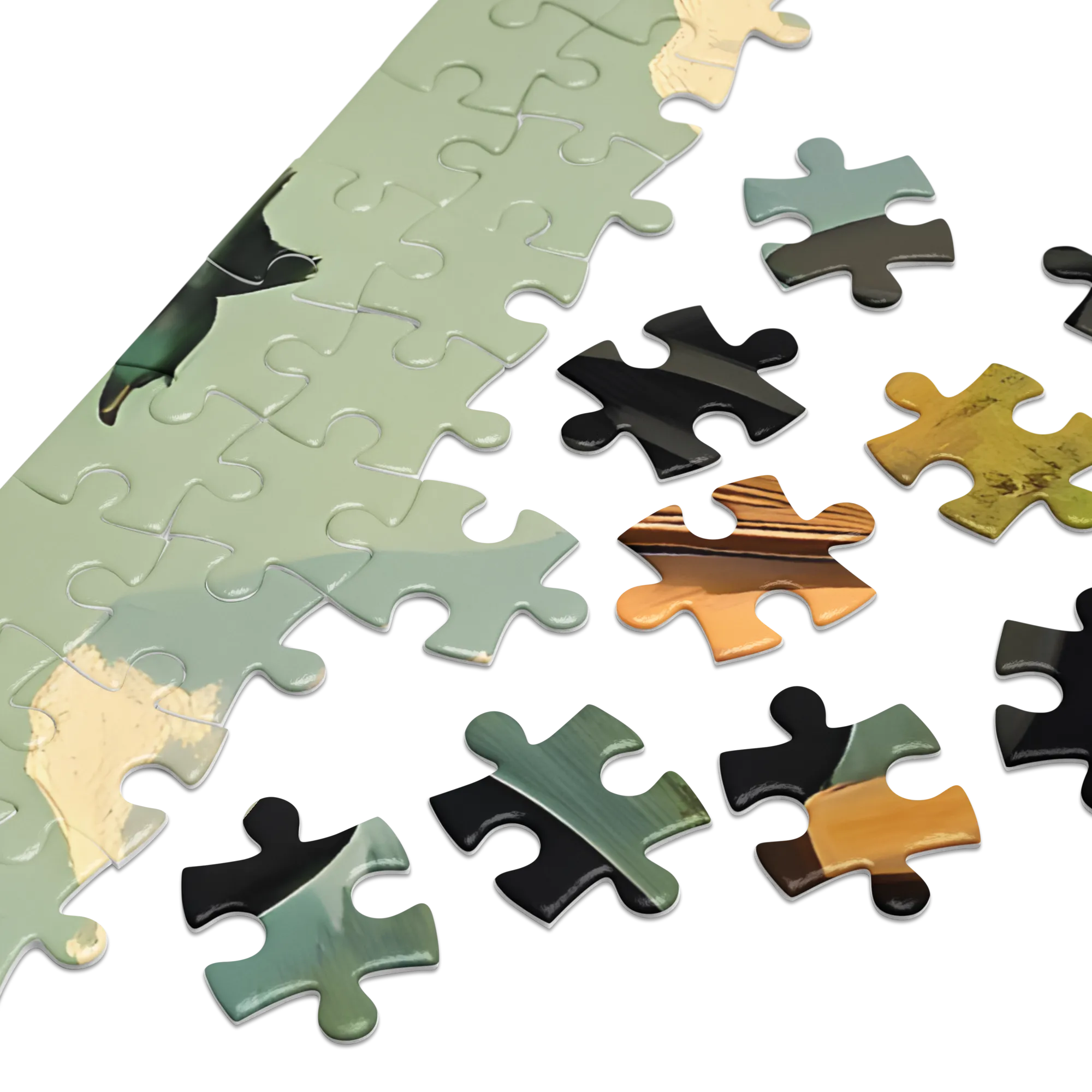 Lettura Tranquilla in Montagna 
 Puzzle in scatola di metallo